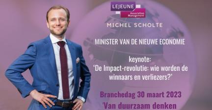 Michel Scholte keynote spreker Lejeune branchedag 30 maart 2023