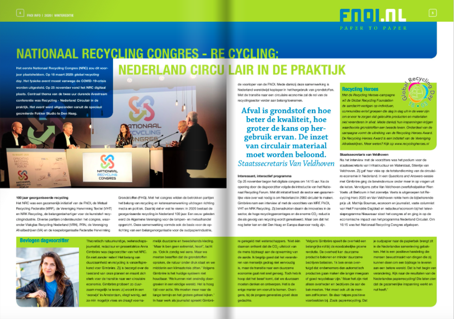 Lejeune nationaal recycling congres online #nrc2020